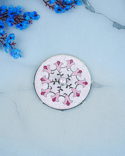 White Metal - Designer Mud Lid - Pink - WL5582