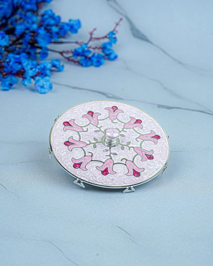 White Metal - Designer Mud Lid - Pink - WL5582