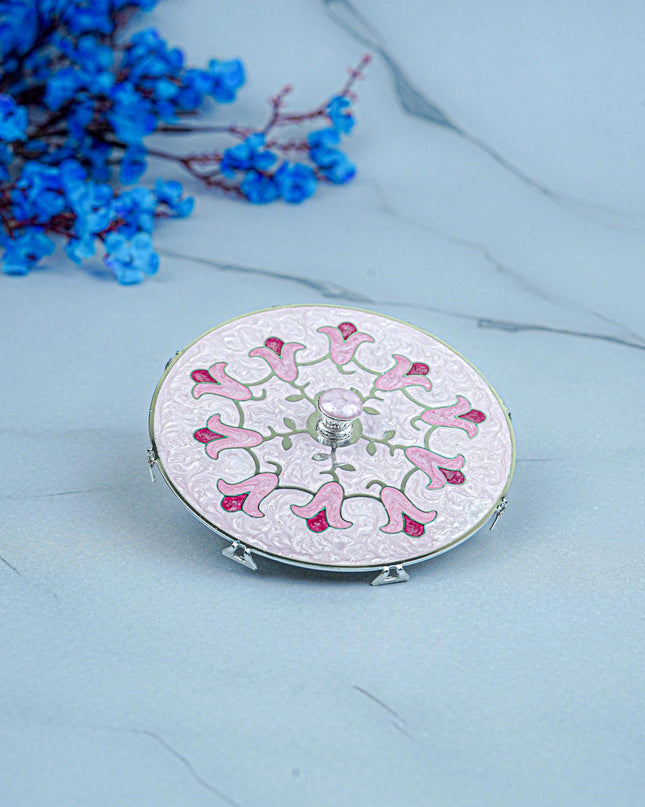 White Metal - Designer Mud Lid - Pink - WL5582