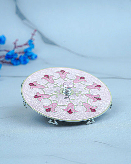 White Metal - Designer Mud Lid - Pink - WL5582