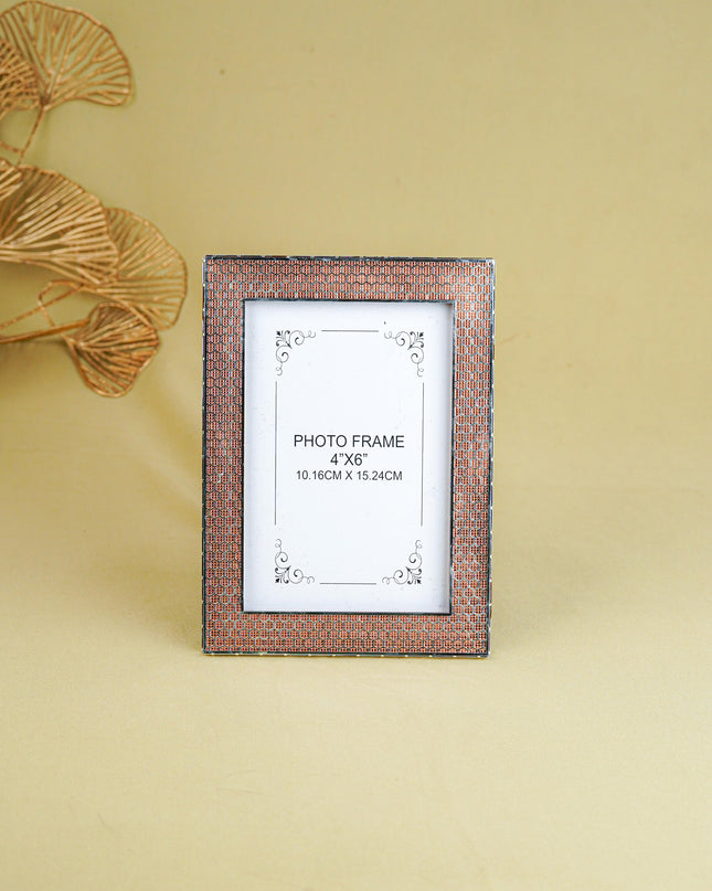 White Metal Designer Photo Frame - Copper - WL5587-2