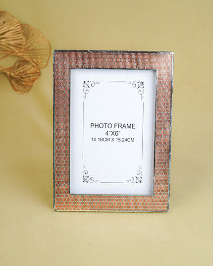 White Metal Designer Photo Frame - Copper - WL5587-2
