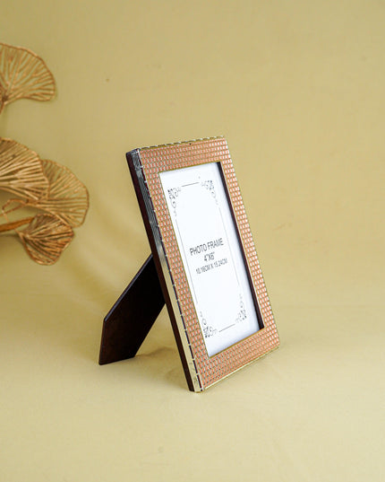 White Metal Designer Photo Frame - Copper - WL5587-2