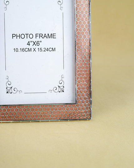 White Metal Designer Photo Frame - Copper - WL5587-2