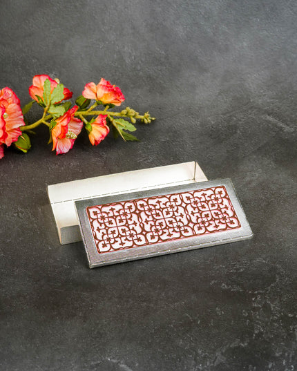 White Metal Box - Pink - WL5589-1