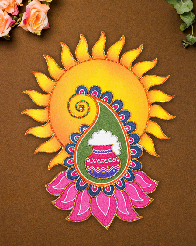 Rangoli - Sun-Kite-Cow - Set of 3 - WL5599