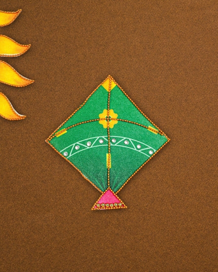 Rangoli - Sun-Kite-Cow - Set of 3 - WL5599