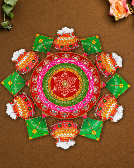 Rangoli with Set of Lotus Petals - WL5600