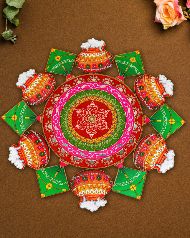 Rangoli with Set of Lotus Petals - WL5600