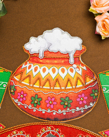 Rangoli with Set of Lotus Petals - WL5600