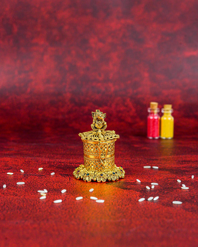 Designer Ganesha Kumkum Holder - WL5607