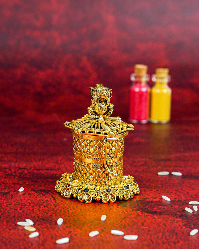 Designer Ganesha Kumkum Holder - WL5607