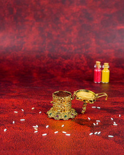 Designer Krishna Kumkum Holder - WL5608