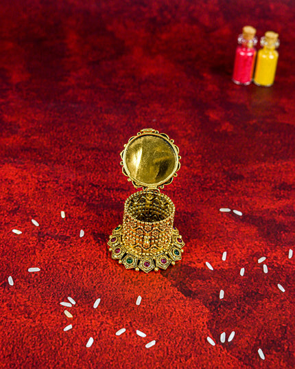 Designer Elephant Kumkum Holder - WL5612