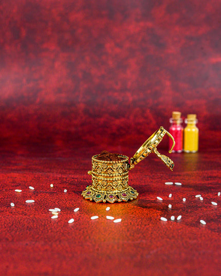 Designer Elephant Kumkum Holder - WL5612