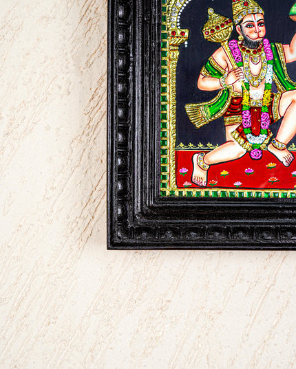 Tanjore Painting - Hanuman - Semi Embossed - 10x8 inch - WL5614
