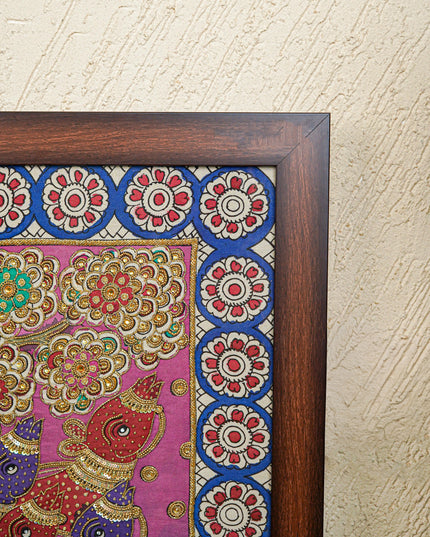 Frame: Ganesha Semi Silk Artwork - WL5616