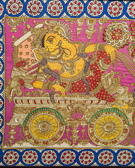 Frame: Ganesha Semi Silk Artwork - WL5616