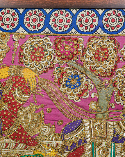 Frame: Ganesha Semi Silk Artwork - WL5616