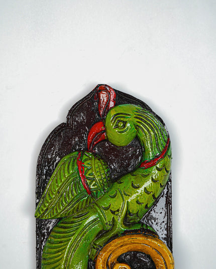 Wooden Carved Parrot Key Hanger - 12 inch - WL5619