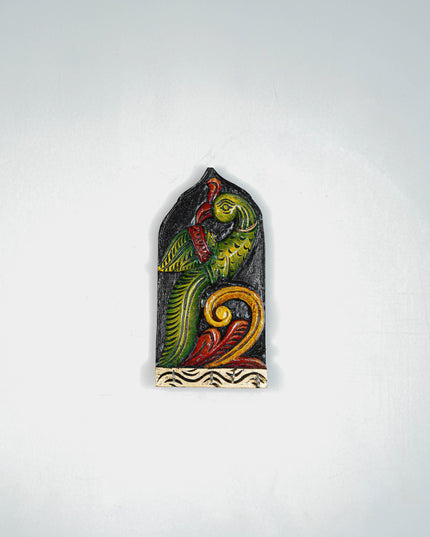 Wooden Carved Parrot Key Hanger - 12 inch - WL5619