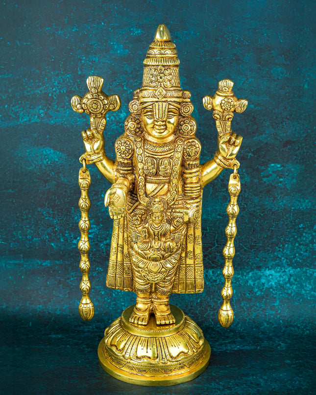 Brass Tirupathi Balaji Idol - 16 inch - WL5657