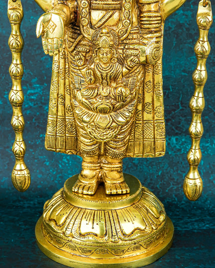 Brass Tirupathi Balaji Idol - 16 inch - WL5657