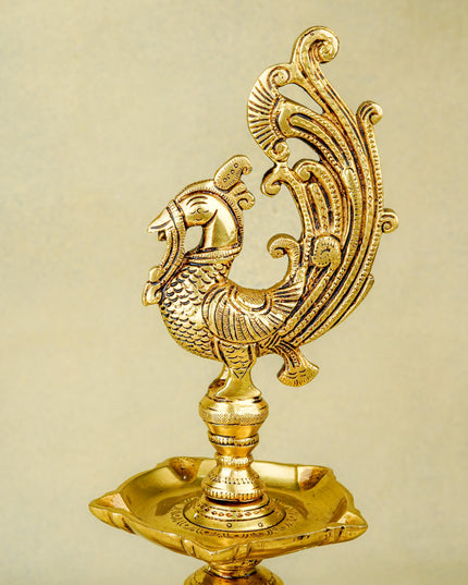 Brass Annapakshi Diya - 16 inch - WL5658