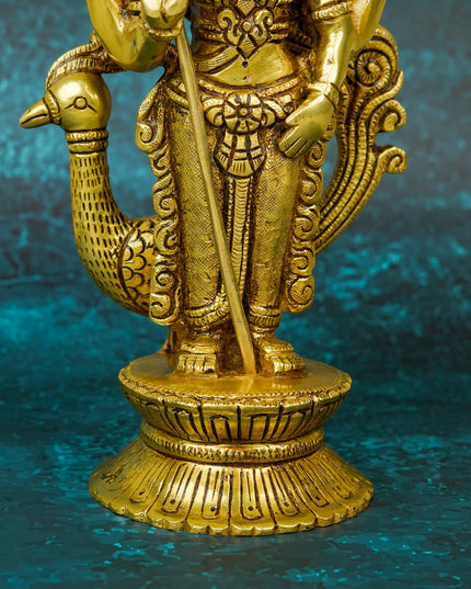Brass Murugan Idol - 10 inch - WL5663