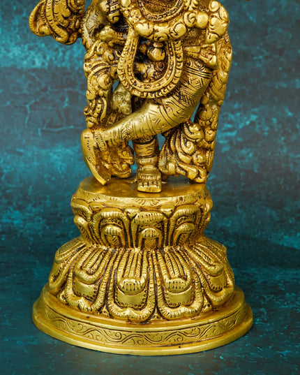 Brass Krishna Idol - 15 inch - WL5664