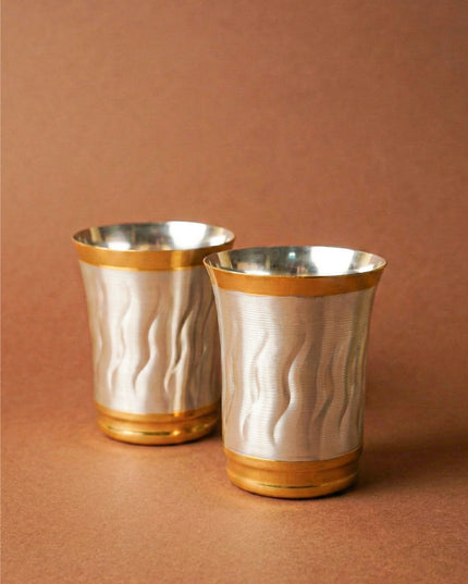 Snake Design - Set of 2 Glass - 4 inch - WL5675