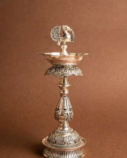 Antique Annapakshi Kuthu Vilaku - 10 inch - WL5680