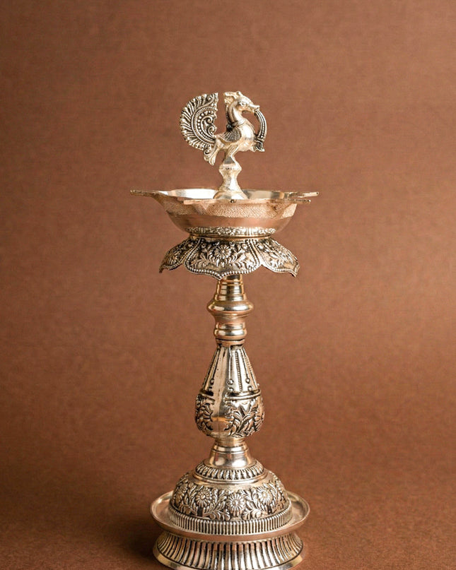 Antique Annapakshi Kuthu Vilaku - 10 inch - WL5680