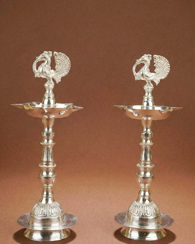 Annapakshi Kuthu Vilaku - Set of 2 - 13 inch - WL5681
