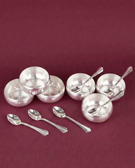 Tray with Set of 6 Bowl with Spoon - WL5690