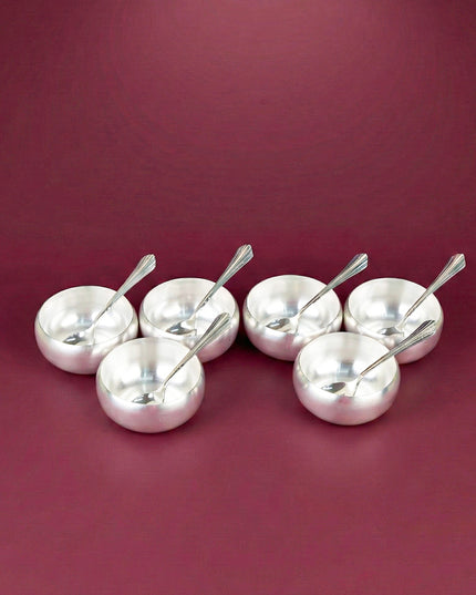 Tray with Set of 6 Bowl with Spoon - WL5690