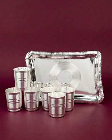 Tray with Set of 6 Glass - WL5691