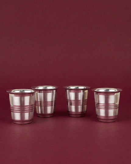 Tray with Set of 4 Glass - WL5692