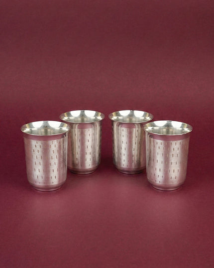 Tray with Set of 4 Glass - WL5694