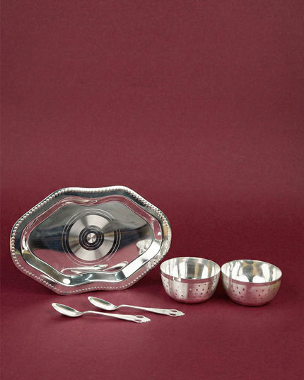 Tray with Set of 2 Bowl with Spoon - WL5696