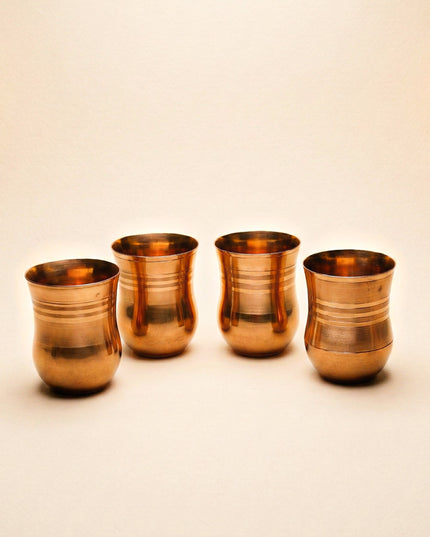 Wooden Box - Tray with Set of 4 Glass - WL5705
