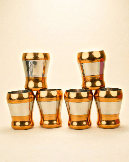 Wooden Box - Tray with Set of 6 Glass - WL5706