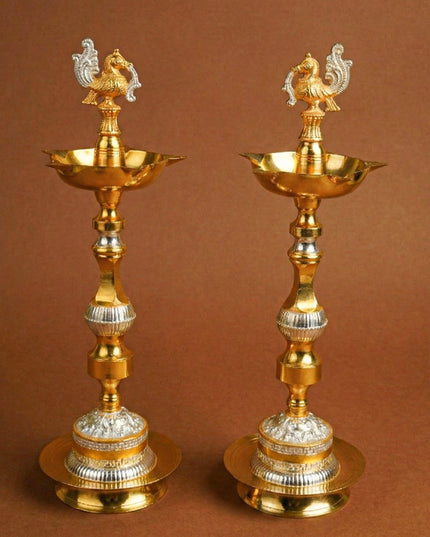 Annapakshi Kuthu Vilaku - Set of 2 - 20 inch - WL5707