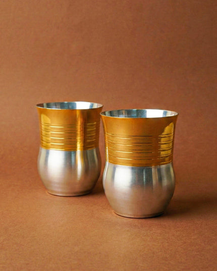 Flower Pot Glass - Set of 2 - 4 inch - WL5710