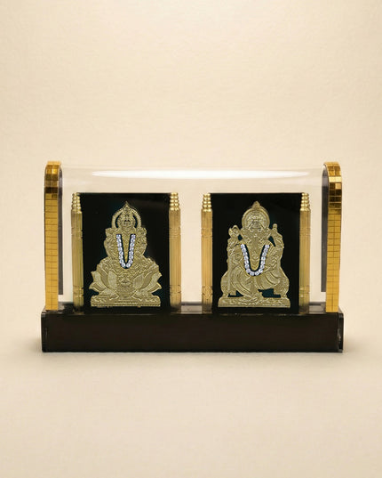 Gold Plated - Lakshmi Ganesha with Arcylic Cabinet - WL5715