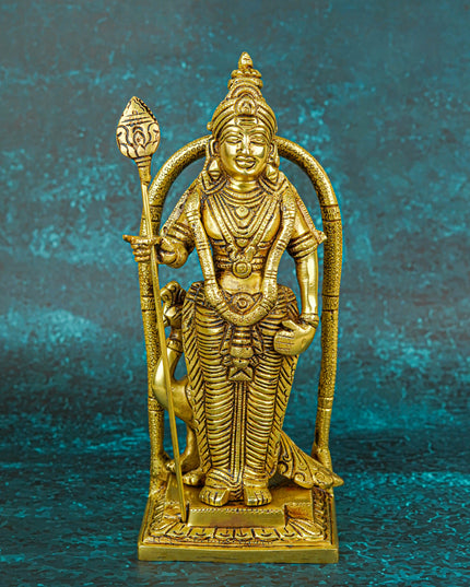 Brass Murugan Idol - 9 inch - WL5721
