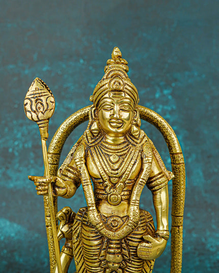 Brass Murugan Idol - 9 inch - WL5721