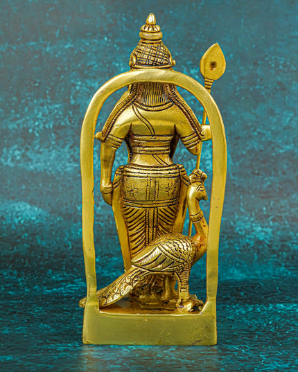 Brass Murugan Idol - 9 inch - WL5721