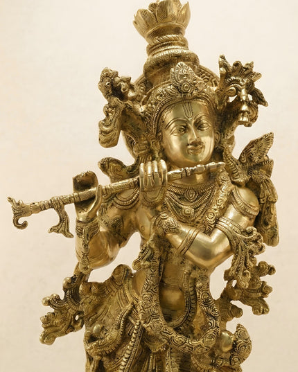 Brass Radha Krishna Idol - 30 Inch - WL5723