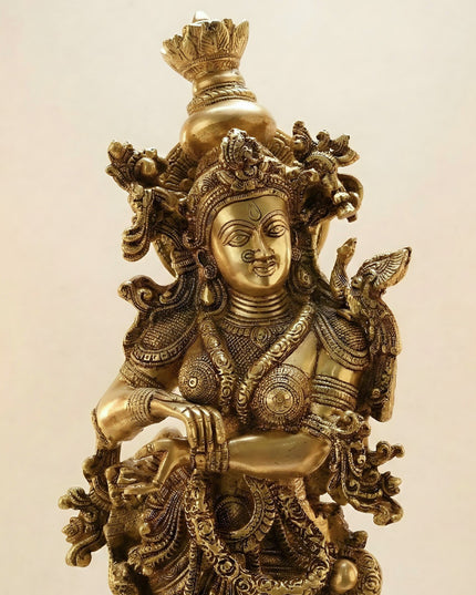 Brass Radha Krishna Idol - 30 Inch - WL5723